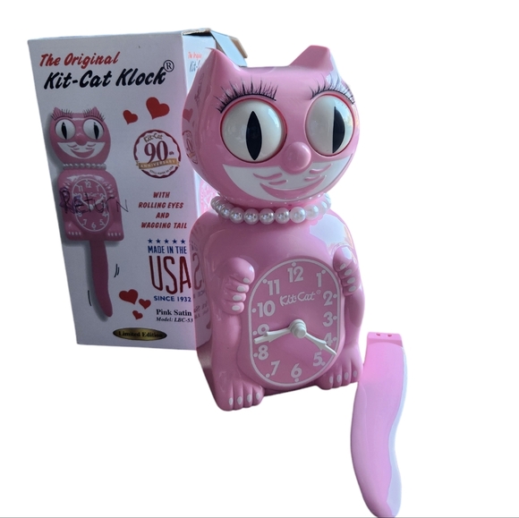 The Original Edition Kitty Cat Klock (Clock) Miss Kitty Cat Limited Edition Pink - Picture 1 of 11